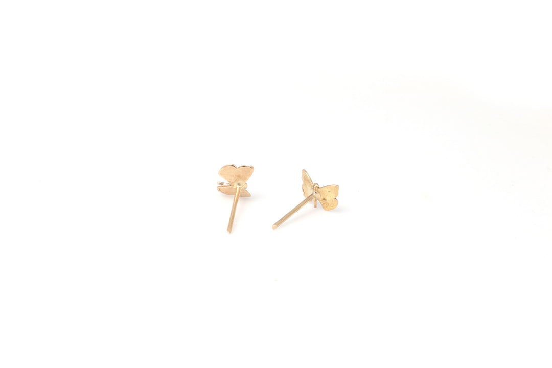 18K GOLD BUTTERFLY EARRINGS (SMALL) | 18K GOLD EARRINGS | VALENTINE GIFT | ANNIVERSARY GIFT | MINIMALIST JEWELLERY