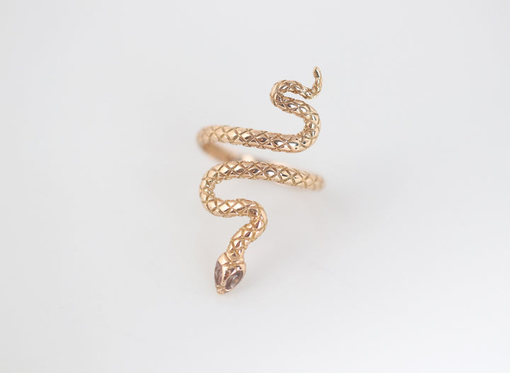 SNAKE RING | 18K GOLD RING | VALENTINE GIFT | ANNIVERSARY GIFT | MINIMALIST JEWELLERY