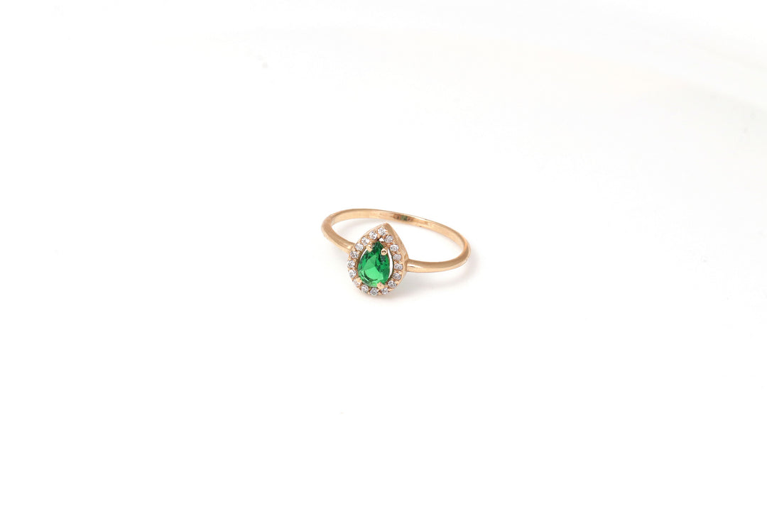 18K GOLD GEMSTONE RING | 18K GOLD RING| VALENTINE GIFT | ANNIVERSARY GIFT | MINIMALIST JEWELLERY