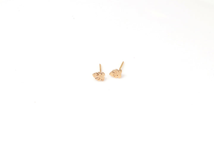 18K GOLD LEAF EARRINGS | 18K GOLD EARRINGS | VALENTINE GIFT | ANNIVERSARY GIFT | MINIMALIST JEWELLERY