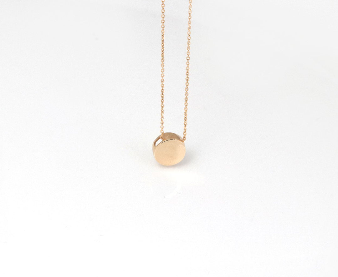 GOLDEN CIRCLE NECKLACE | 18K GOLD NECKLACE  | VALENTINE GIFT | ANNIVERSARY GIFT | MINIMALIST JEWELLERY