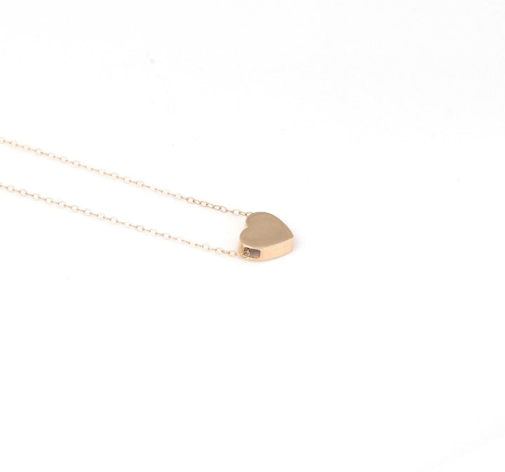 GOLDEN HEART NECKLACE | 18K GOLD NECKLACE | VALENTINE GIFT | ANNIVERSARY GIFT | MINIMALIST JEWELLERY