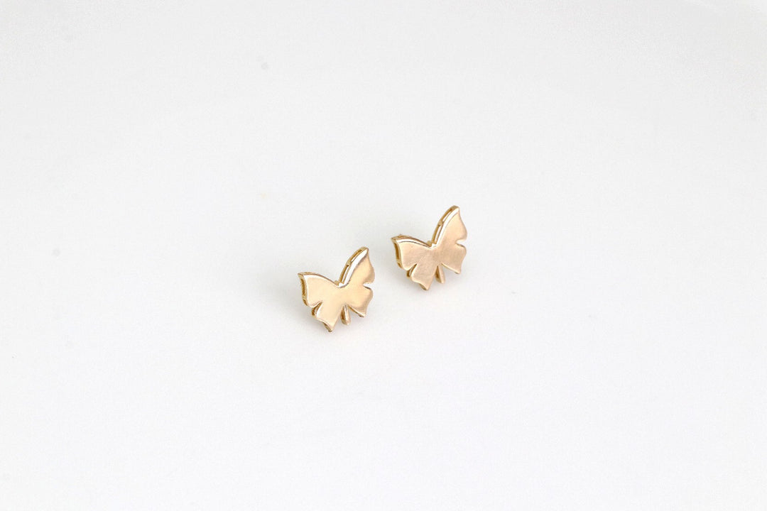 BUTTERFLY EARRINGS | 18K GOLD EARRINGS | VALENTINE GIFT | ANNIVERSARY GIFT | MINIMALIST JEWELLERY