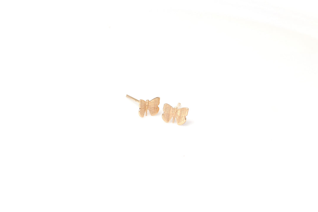 18K GOLD BUTTERFLY EARRINGS (SMALL) | 18K GOLD EARRINGS | VALENTINE GIFT | ANNIVERSARY GIFT | MINIMALIST JEWELLERY