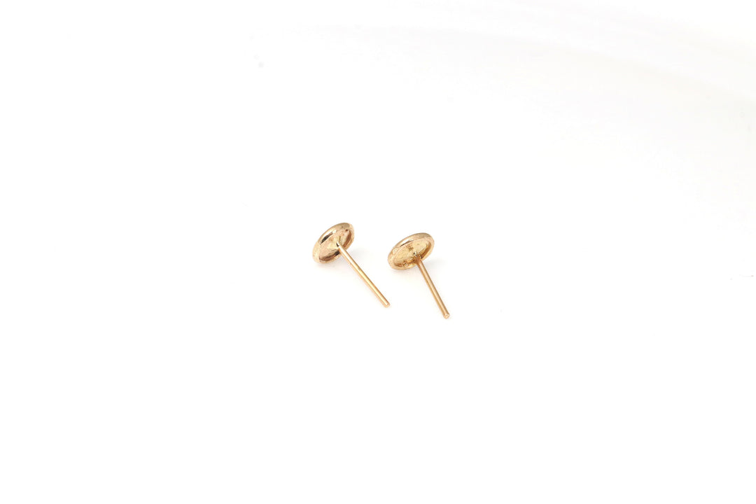 18K GOLD CIRCLE STUD EARRINGS | 18K GOLD EARRINGS | VALENTINE GIFT | ANNIVERSARY GIFT | MINIMALIST JEWELLERY