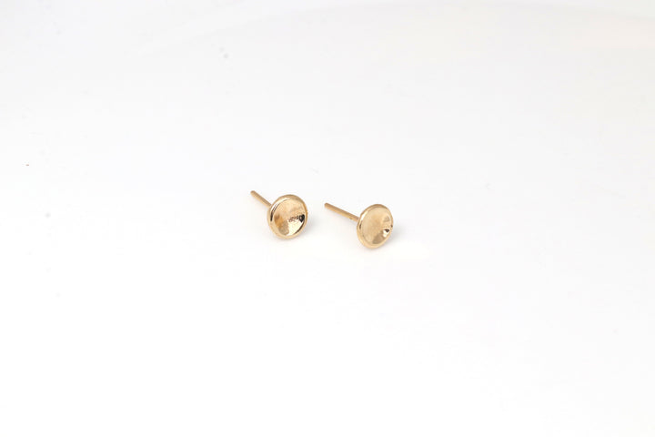 18K GOLD CIRCLE STUD EARRINGS | 18K GOLD EARRINGS | VALENTINE GIFT | ANNIVERSARY GIFT | MINIMALIST JEWELLERY