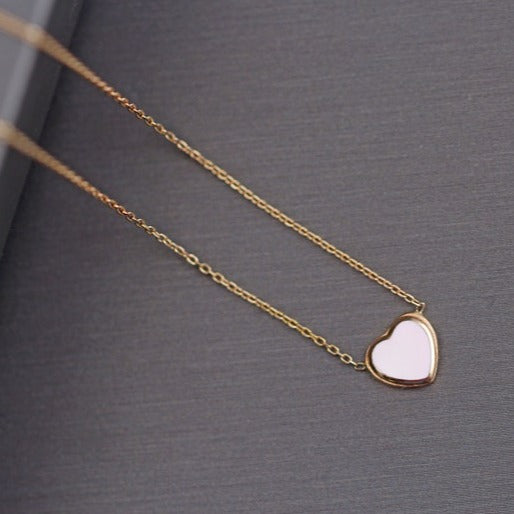 18k Gold Heart Necklace