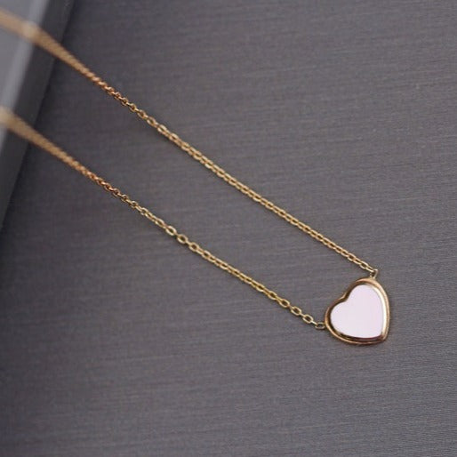 18k Gold Heart Necklace