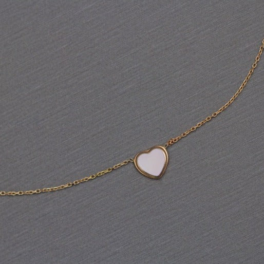 18k Gold Heart Necklace