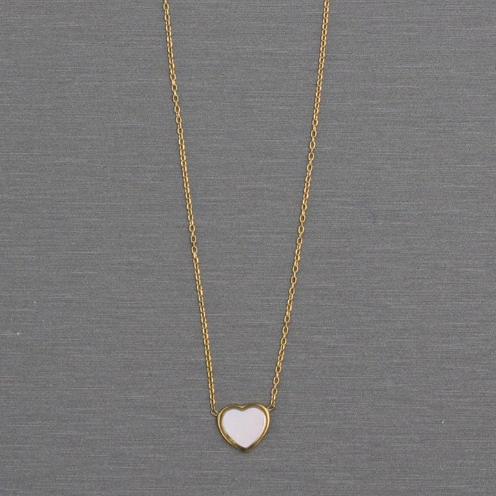 18k Gold Heart Necklace