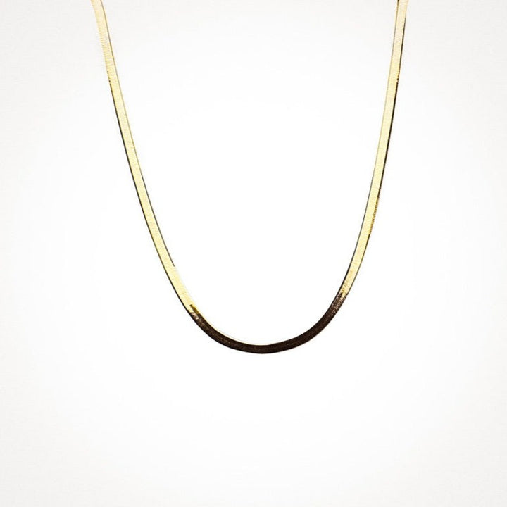 18k Gold Snake Necklace, Gold Choker