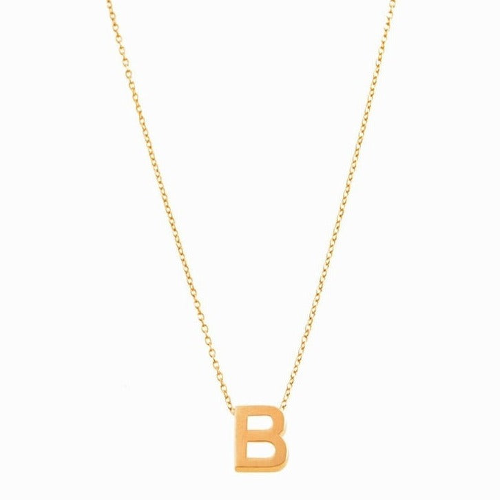18K GOLD LETTER NECKLACE | INITIAL NECKLACE | LETTER NECKLACES | ALPHABET LETTER NECKLACE | 18K GOLD NECKLACE | VALENTINE GIFT | ANNIVERSARY GIFT | MINIMALIST JEWELLERY