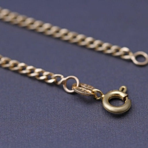 18k Yellow Gold Chain Bracelet