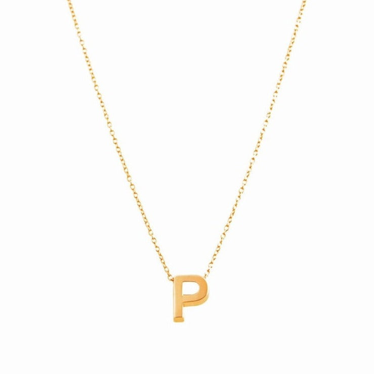 18K GOLD LETTER NECKLACE | INITIAL NECKLACE | LETTER NECKLACES | ALPHABET LETTER NECKLACE | 18K GOLD NECKLACE | VALENTINE GIFT | ANNIVERSARY GIFT | MINIMALIST JEWELLERY