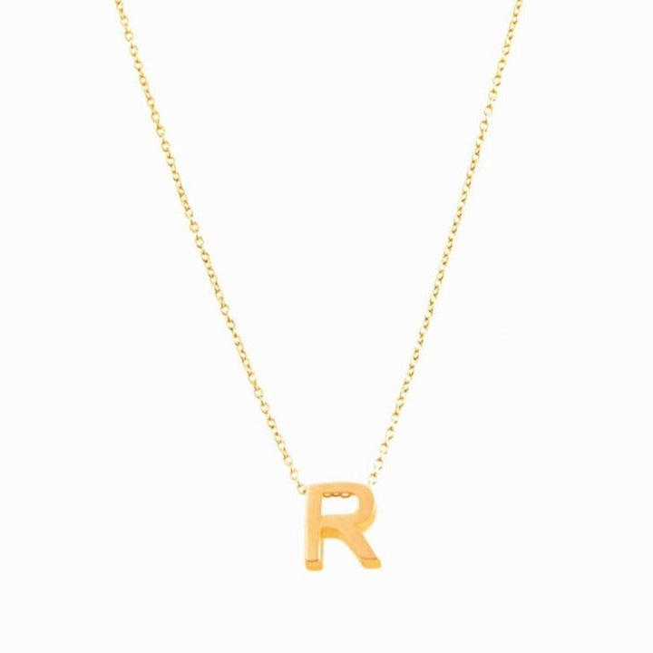 18K GOLD LETTER NECKLACE | INITIAL NECKLACE | LETTER NECKLACES | ALPHABET LETTER NECKLACE | 18K GOLD NECKLACE | VALENTINE GIFT | ANNIVERSARY GIFT | MINIMALIST JEWELLERY